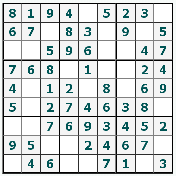 In Sudoku #1