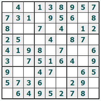 Cetak Sudoku #1051