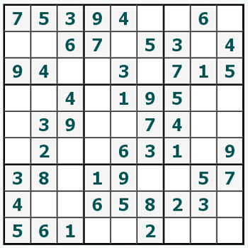 Cetak Sudoku #107