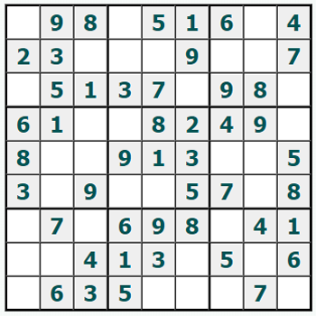 Skriv ut Sudoku #1122
