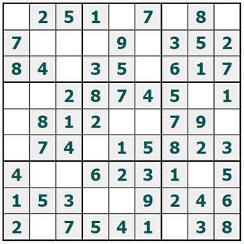 Sudoku yazdırmak #1126