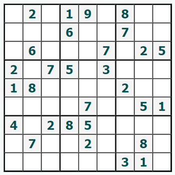 Εκτύπωση Sudoku #219
