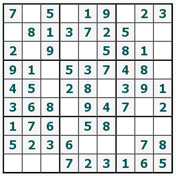 Εκτύπωση Sudoku #251