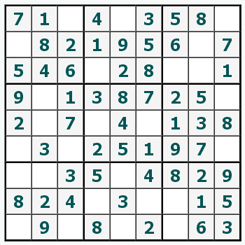 drucken Sudoku #401