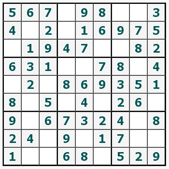 Cetak Sudoku #406