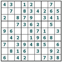 Sudoku trực tuyến #416