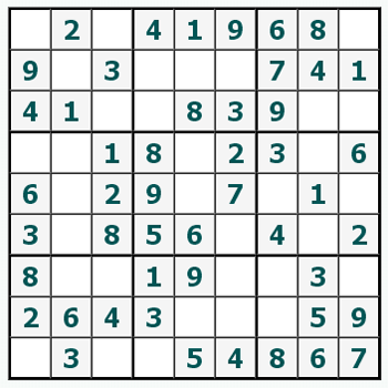 Εκτύπωση Sudoku #527