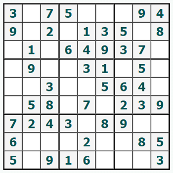 Εκτύπωση Sudoku #542