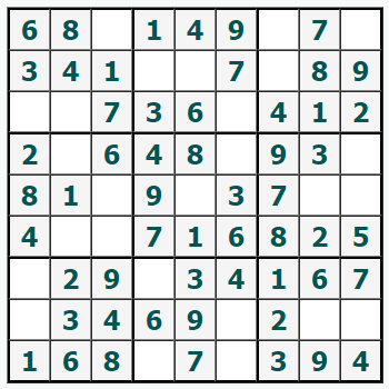 Cetak Sudoku #721