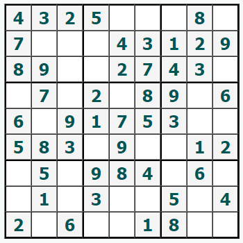 Cetak Sudoku #752