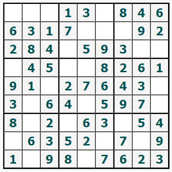 Skriv ut Sudoku #756
